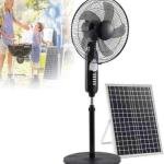 Solar fan with light