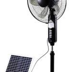 Solar fan with light